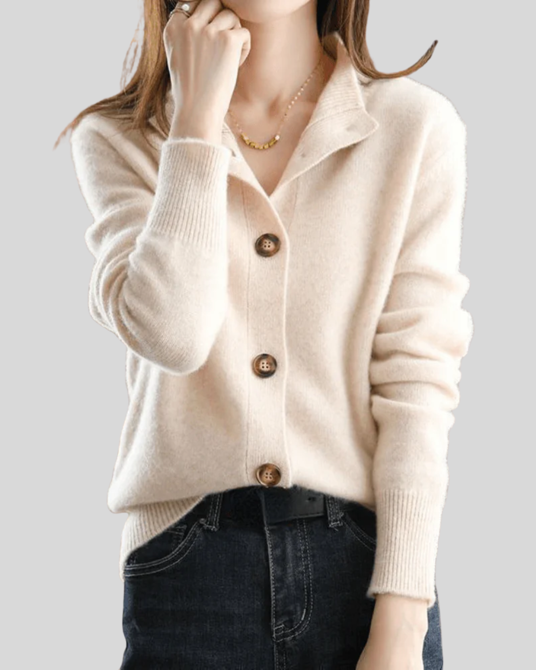 Amelia | Retro-Style Cashmere Cardigan