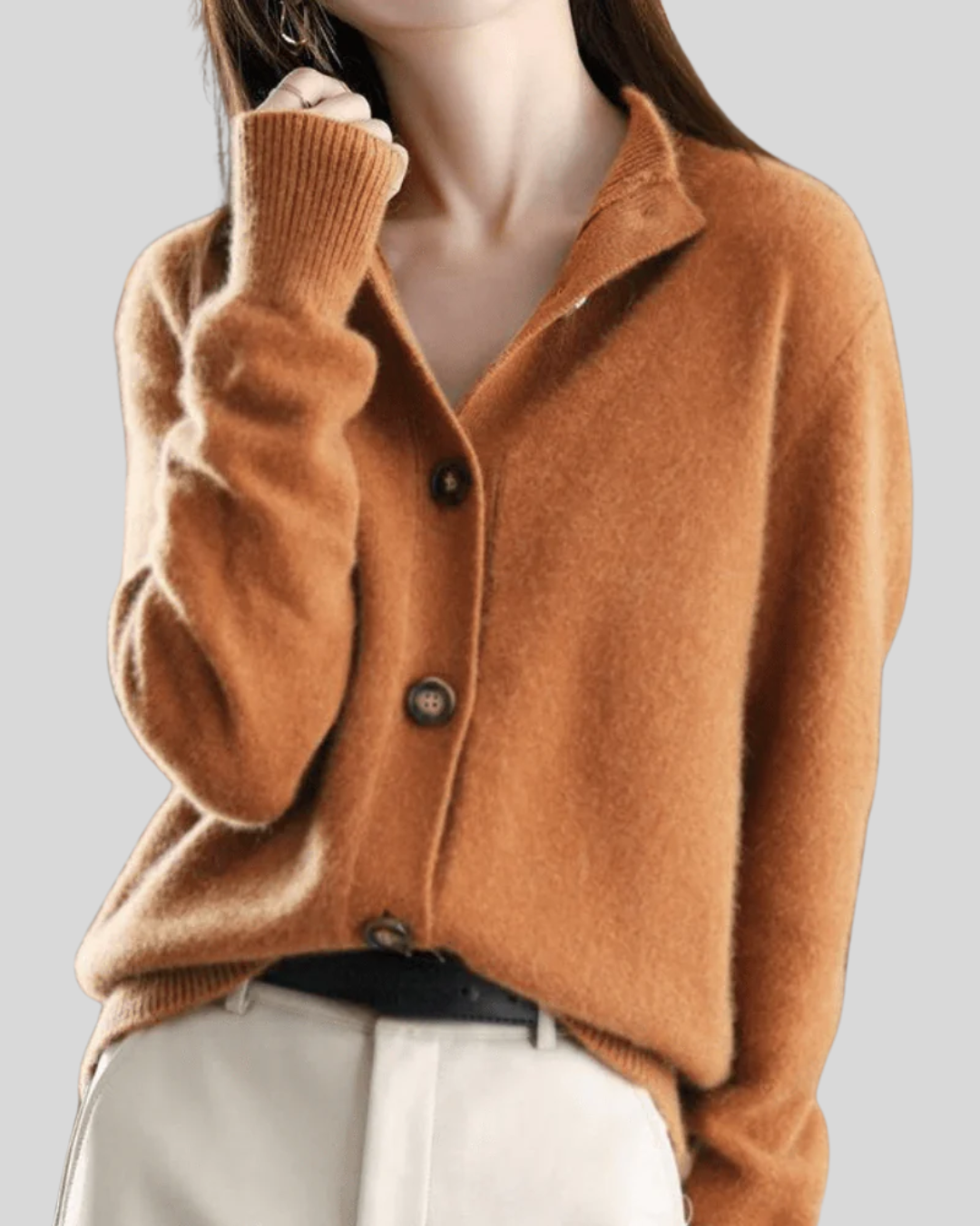 Amelia | Retro-Style Cashmere Cardigan