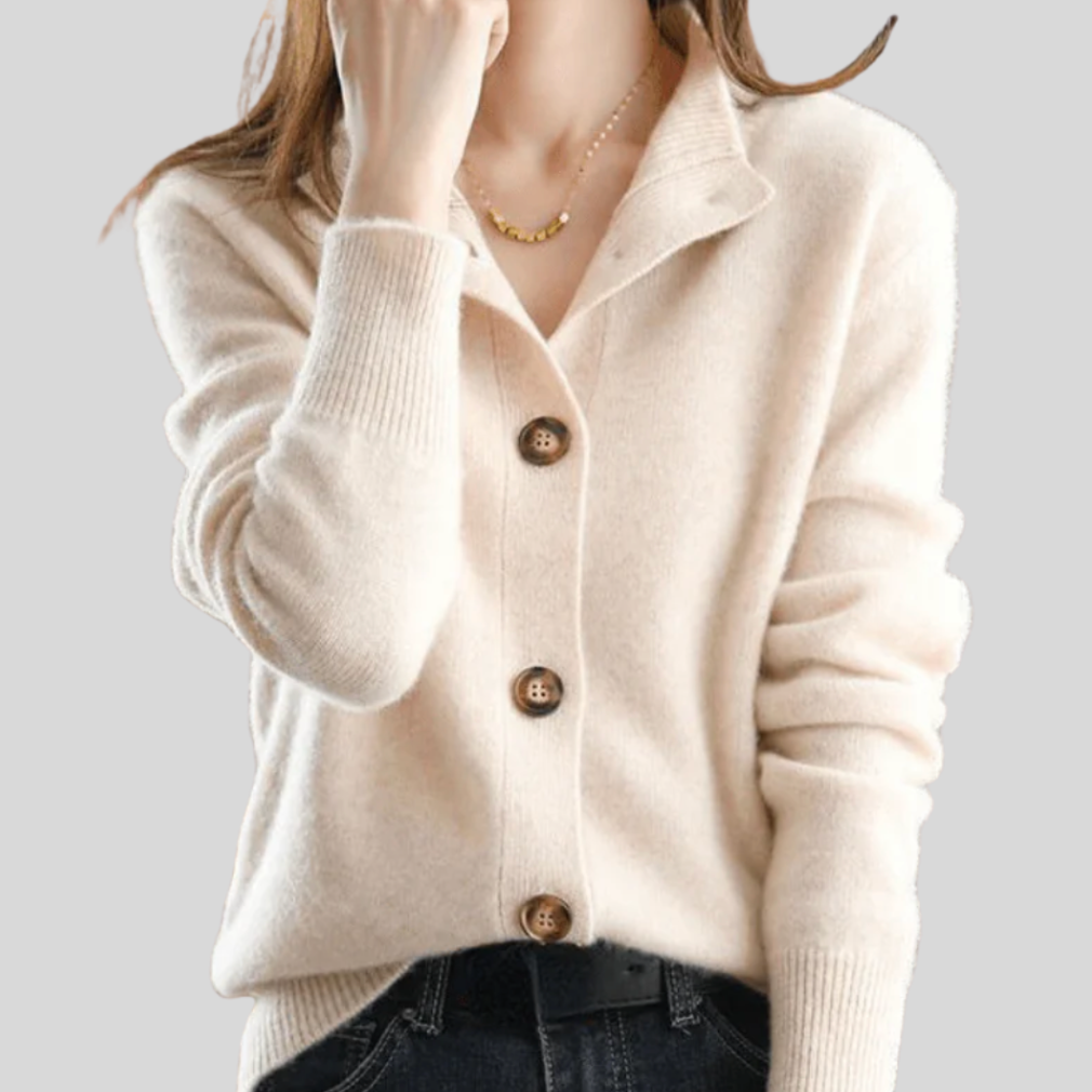 Amelia | Retro-Style Cashmere Cardigan